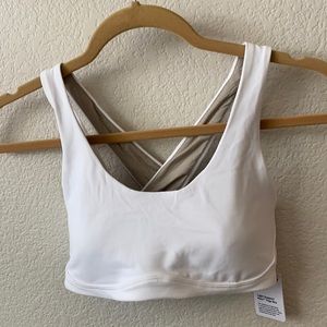 Lululemon white sports bra